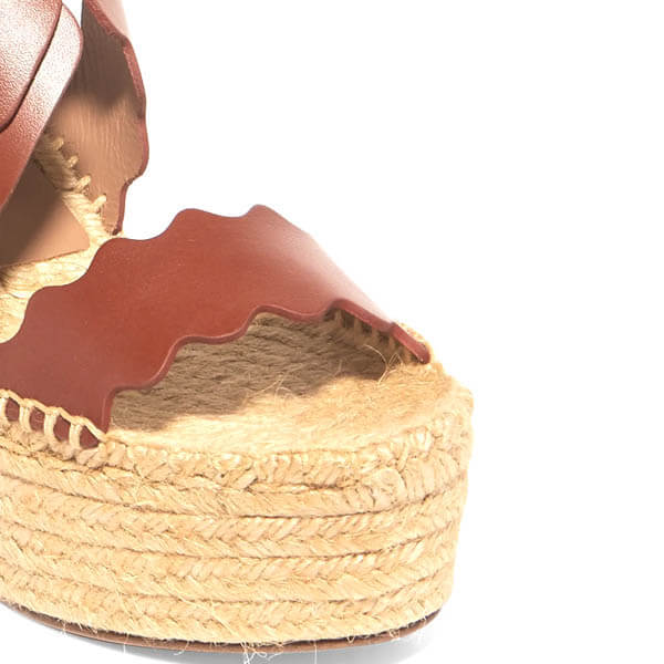 送料 関税込 Chloe Lauren espadrille ウェッジサンダル