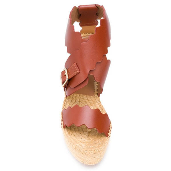 送料 関税込 Chloe Lauren espadrille ウェッジサンダル