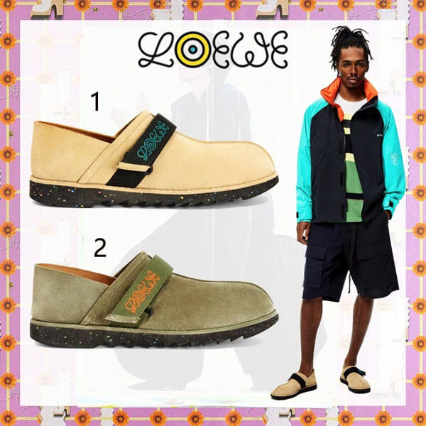 【21SS新作】ロエベ * スエード スリッポン * 2色 M664282X03