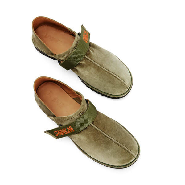 【21SS新作】ロエベ * スエード スリッポン * 2色 M664282X03