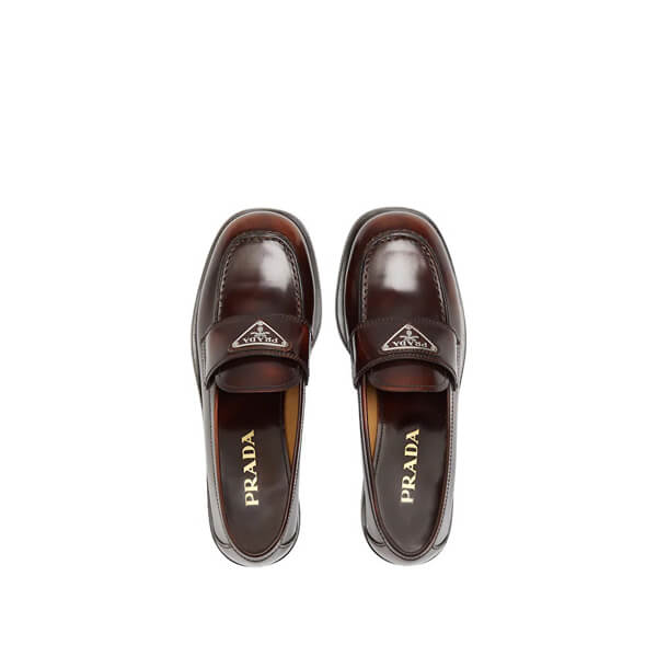 ★プラダ★ ブラッシュドレザー ローファ 新作 人気 1D238M_P39