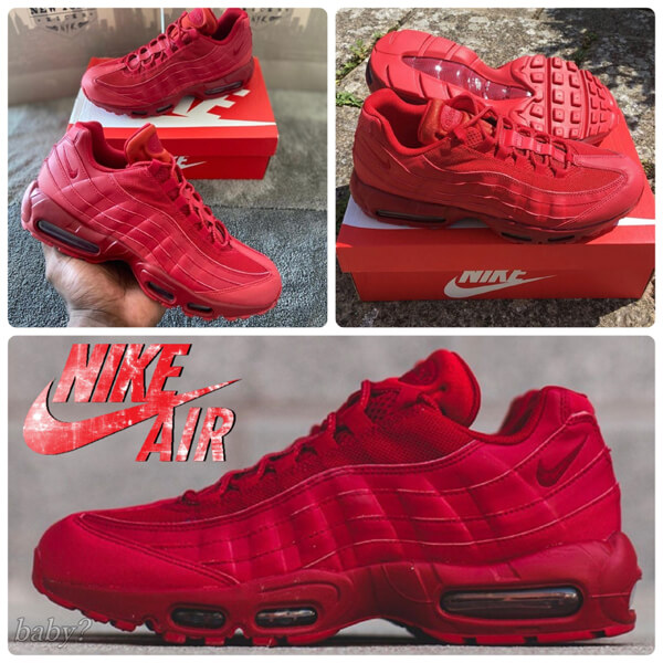 日本未発売モデル ナイキ エアマックス 95 RED 偽物 CQ9969-600 CQ9969 600