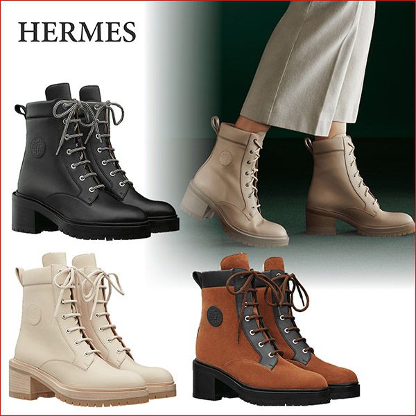 人気!完売前に☆エルメス ブリッジアンクルブーツ 偽物 H202129Z C3365