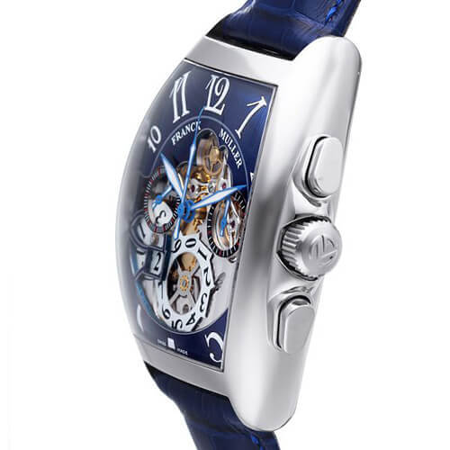 フランクミュラー コピー トノー カーベックス クロノグラフ ビッグデイト 8083CCGDFOAC BLUE