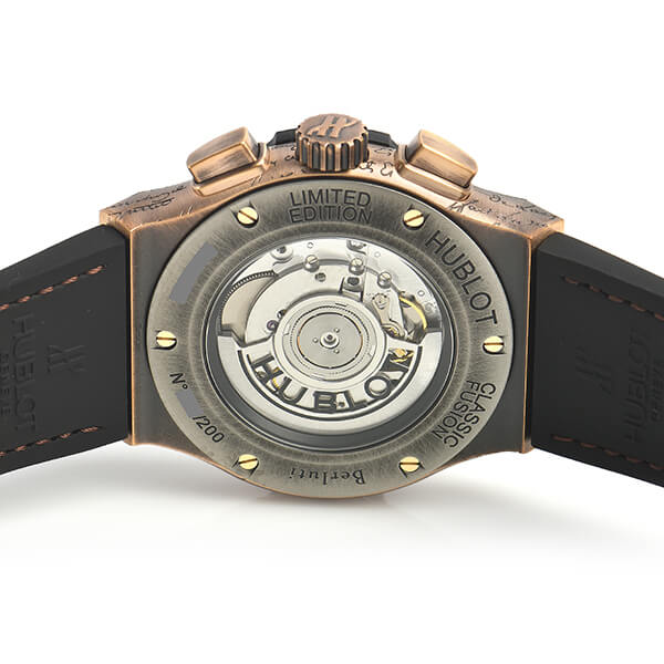 ウブロ クラシックフュージョン クロノグラフ ベルルッティ コールドゴールド 世界限定200本 521.BZ.05IG.VR.BER19