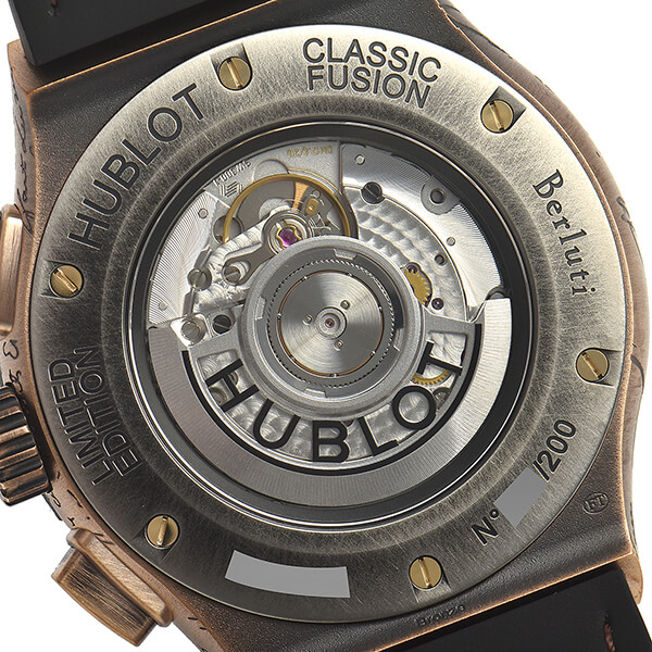 ウブロ クラシックフュージョン クロノグラフ ベルルッティ コールドゴールド 世界限定200本 521.BZ.05IG.VR.BER19