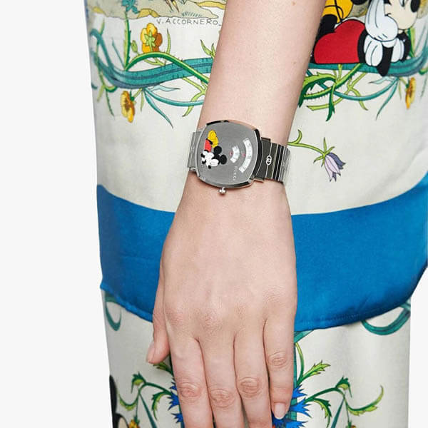 【DISNEYxグッチ】ミッキーマウスプリント★グリップウォッチ★コピー