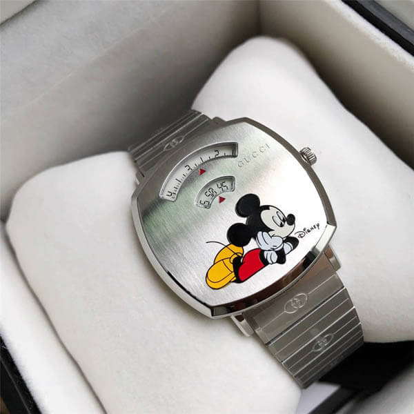 【DISNEYxグッチ】ミッキーマウスプリント★グリップウォッチ★コピー