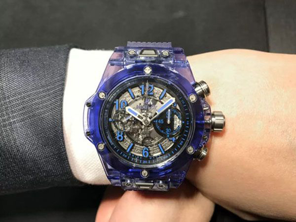 ウブロ スーパーコピー 2017新作 ビッグバン ウニコ ブルーサファイア Ref.411.JL.4809.RT HUBLOT