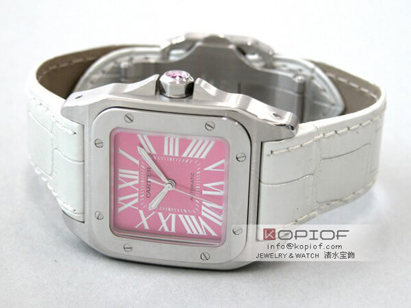カルティエ サントス100 スーパーコピーW20133X8 SS 2008年サマーリミテッド2000本限定 ピンク