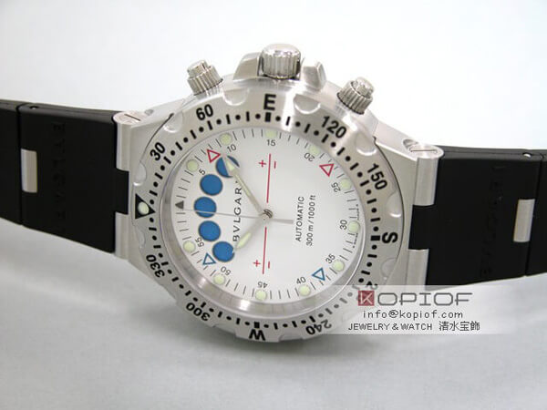 ブルガリ ディアゴノ スーパーコピーSD40WSV/RE プロフェッショナル アクア レガッタ ラバー ホワイト