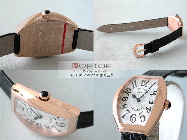 フランクミュラー スーパーコピー5002LQ 4N(PG) ブラック皮 シルバー