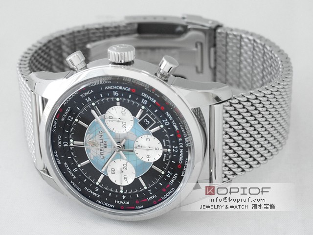ブライトリング スーパーオーシャン スーパーコピートランスオーシャン クロノグラフ ユニタイム AB0510U4/BB62 A050B62OCA ブラック/シルバー