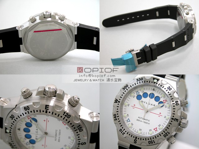 ブルガリ ディアゴノ スーパーコピーSD40WSV/RE プロフェッショナル アクア レガッタ ラバー ホワイト