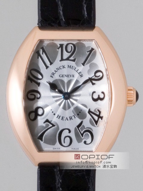 フランクミュラー スーパーコピー5002LQ 4N(PG) ブラック皮 シルバー