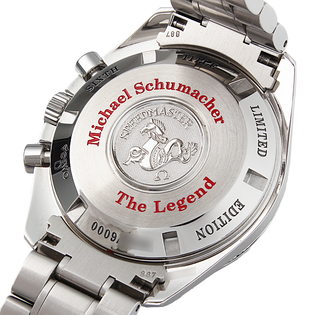 オメガ スピードマスター スーパーコピー3559.32 レジェンド 2004年ミハエルシューマッハ世界6,000本限定モデル シルバー