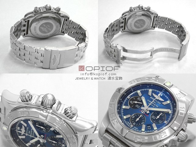 ブライトリング クロノマット スーパーコピークロノマット 44 AB011011/C789 A012C89PA サテン仕上げベゼル ブラックアイブルー