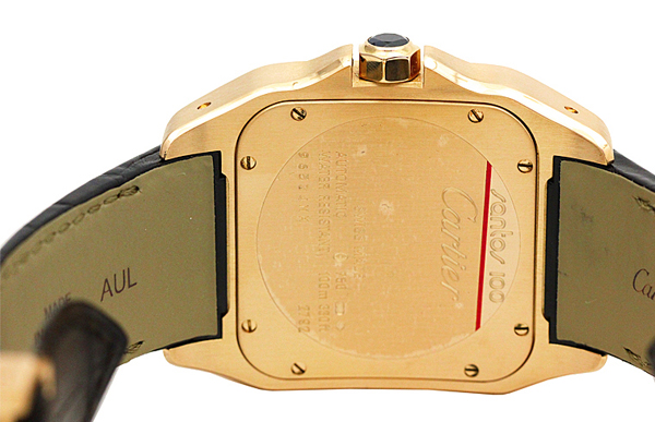 カルティエ サントス100 スーパーコピー2007年限定 W20127Y1 PG 茶皮 ブラウン