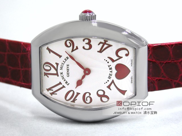 フランクミュラー スーパーコピー5002LQ C6H AC(SS) レッド皮 シルバー