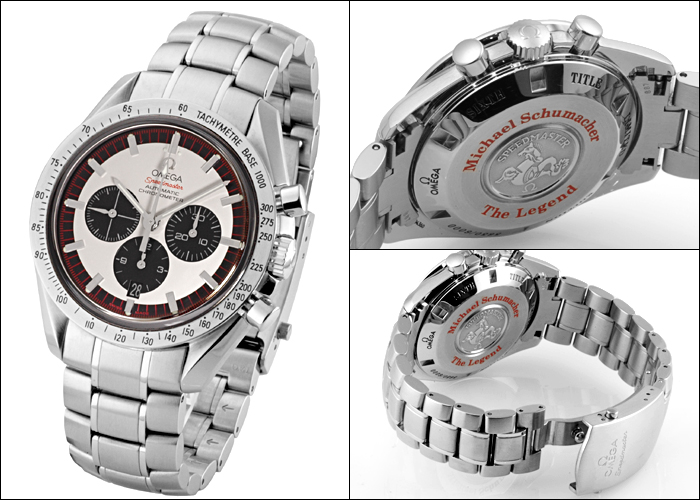 オメガ スピードマスター スーパーコピー3559.32 レジェンド 2004年ミハエルシューマッハ世界6,000本限定モデル シルバー