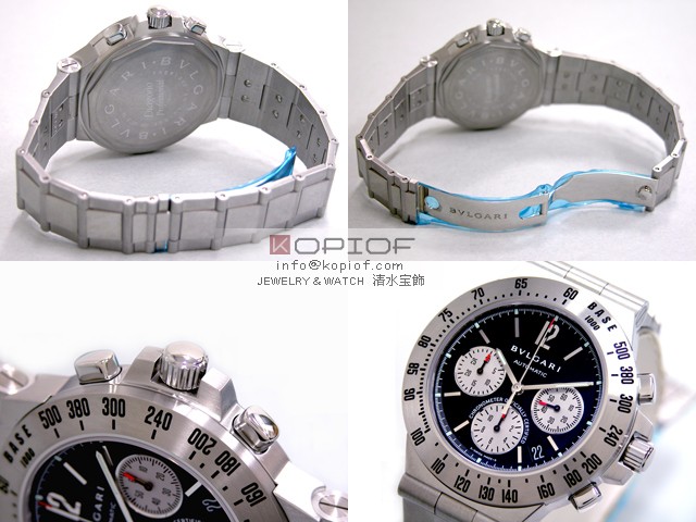 ブルガリ ディアゴノ スーパーコピーCH40SSDTA-O プロフェッショナル タキメトリッククロノグラフ 旧文字盤 ブラック