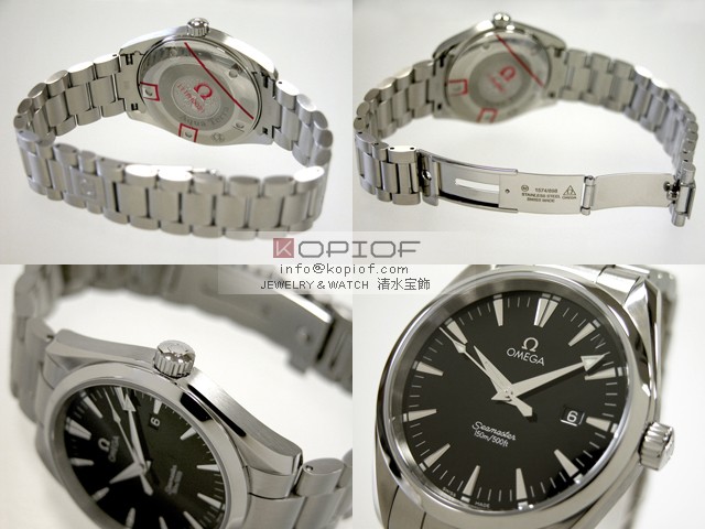 オメガ シーマスター スーパーコピー2517.50 アクアテラ 150m ブラック