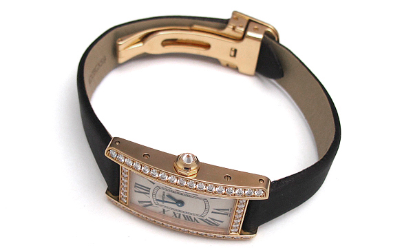 カルティエ タンクアメリカン スーパーコピーWB707931 PG SM ケースダイヤ トワルストラップ ホワイト