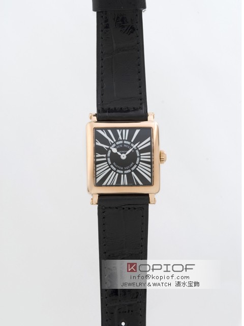 フランクミュラー マスタースクエア スーパーコピー6002SQ 5N 5N ブラック皮 ブラック