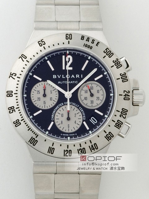 ブルガリ ディアゴノ スーパーコピーCH40SSDTA-O プロフェッショナル タキメトリッククロノグラフ 旧文字盤 ブラック