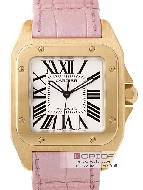 カルティエ サントス100 スーパーコピーW20112Y1 YG 皮 ホワイト