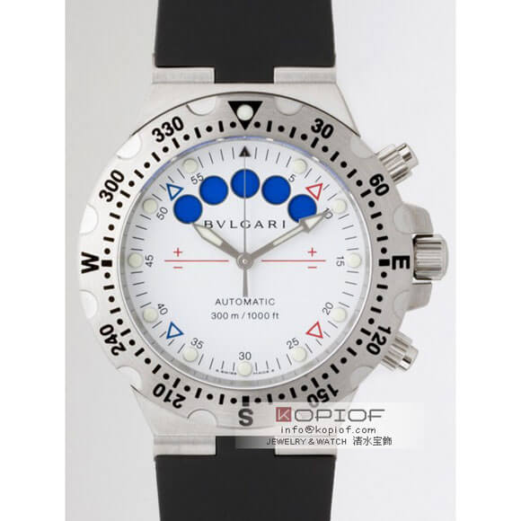 ブルガリ ディアゴノ スーパーコピーSD40WSV/RE プロフェッショナル アクア レガッタ ラバー ホワイト
