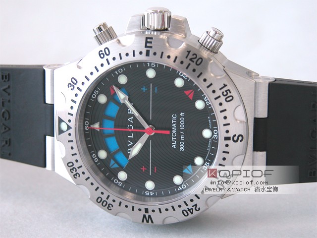 ブルガリ ディアゴノ スーパーコピーSD40BSV/RE プロフェッショナル アクア レガッタ ラバー ブラック