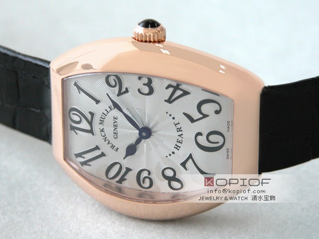 フランクミュラー スーパーコピー5002LQ 4N(PG) ブラック皮 シルバー