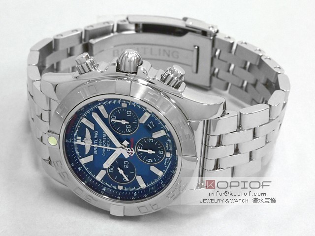 ブライトリング クロノマット スーパーコピークロノマット 44 AB011011/C789 A012C89PA サテン仕上げベゼル ブラックアイブルー