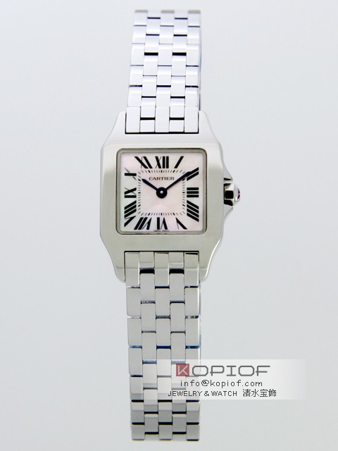 カルティエ サントスドゥモワゼル スーパーコピーW250755 SS SM MOP ピンクシェル