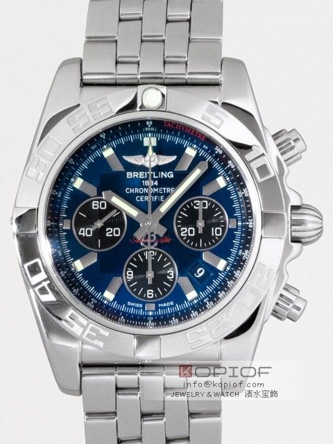 ブライトリング クロノマット スーパーコピークロノマット 44 AB011012/C789 A011C89PA ブラックアイブルー